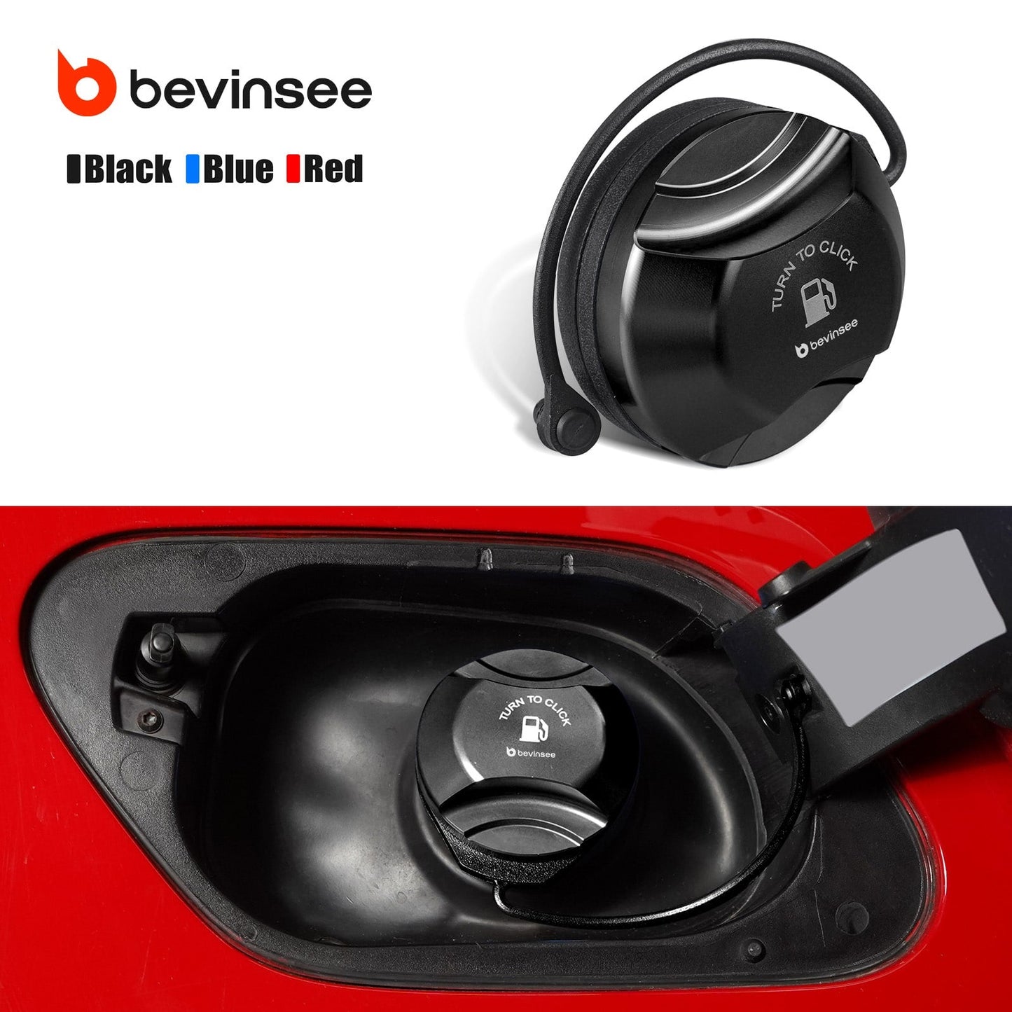 Billet Fuel Filler Cap Push & Twist Type VW Golf MK7 MK8 GTI R