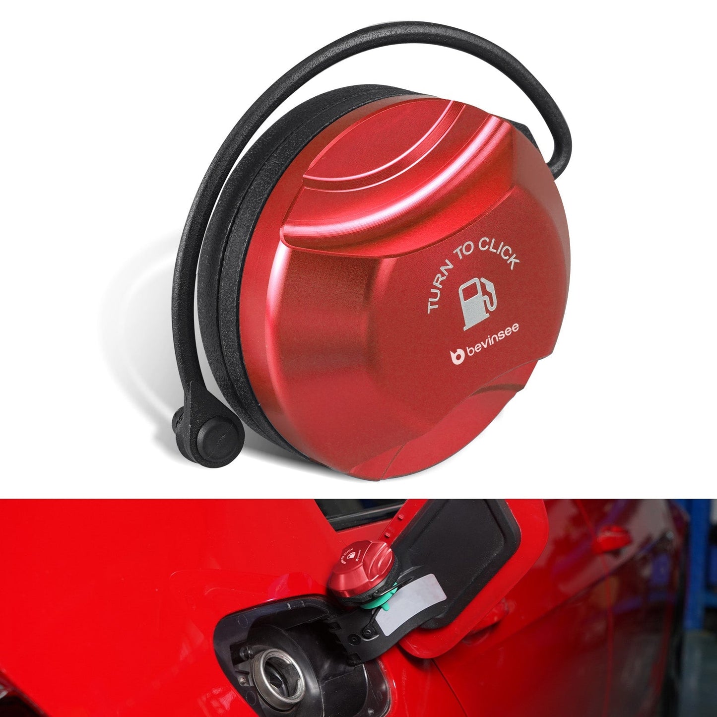 Billet Fuel Filler Cap Push & Twist Type VW Golf MK7 MK8 GTI R