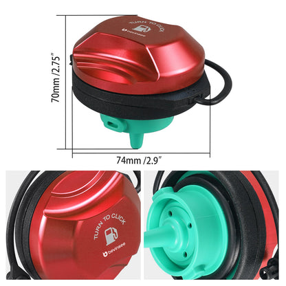 Billet Fuel Filler Cap Push & Twist Type VW Golf MK7 MK8 GTI R