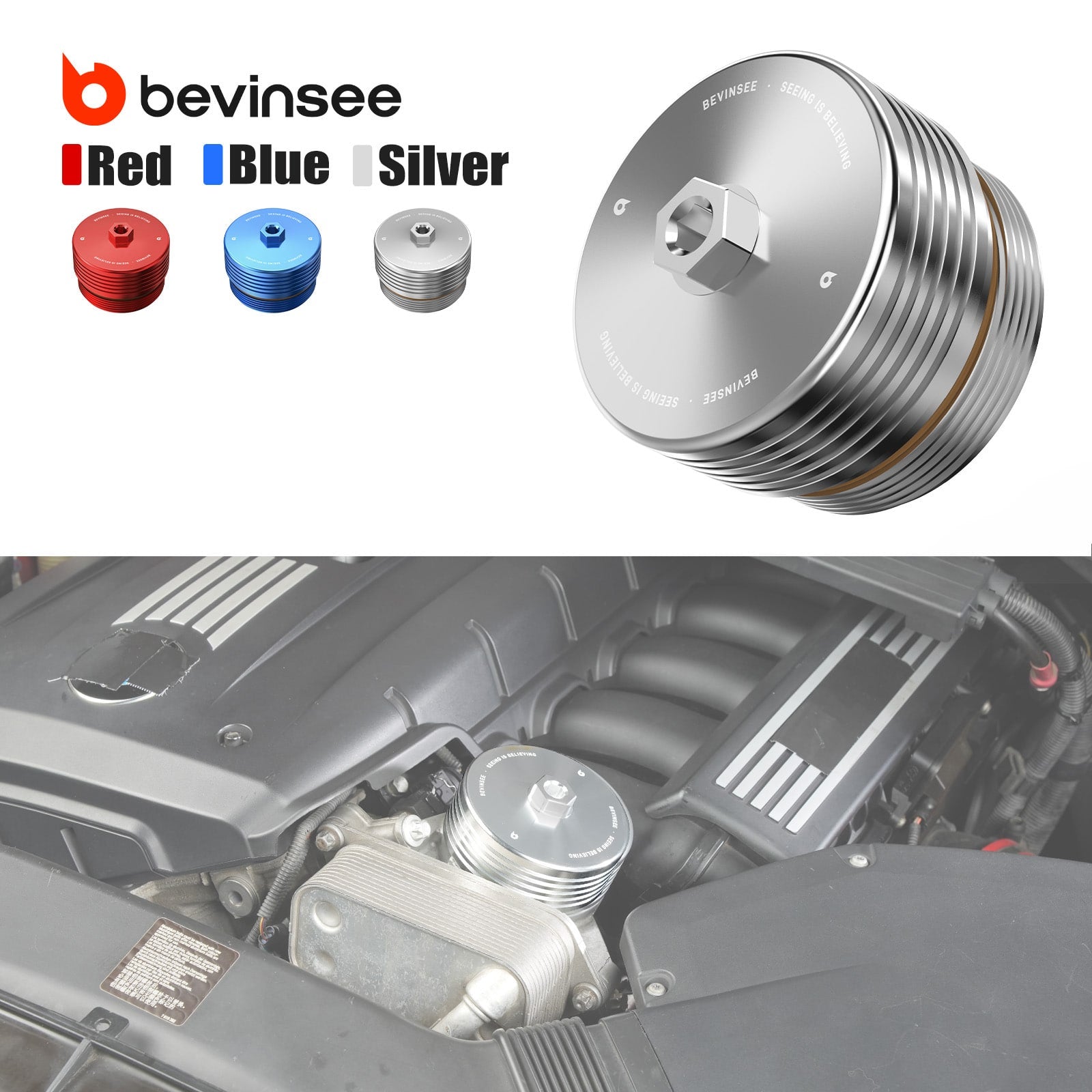 Aluminum Oil Filter Housing Cap for BMW N54/N55/S55/N20 Engines