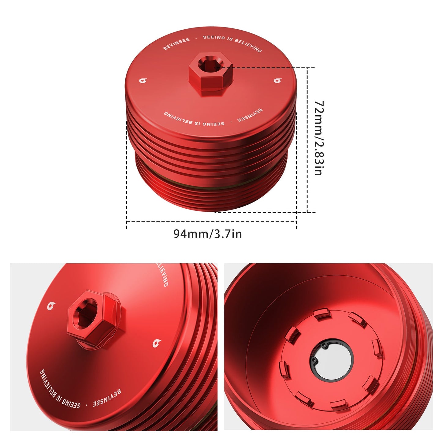 Aluminum Oil Filter Housing Cap for BMW N54/N55/S55/N20 Engines